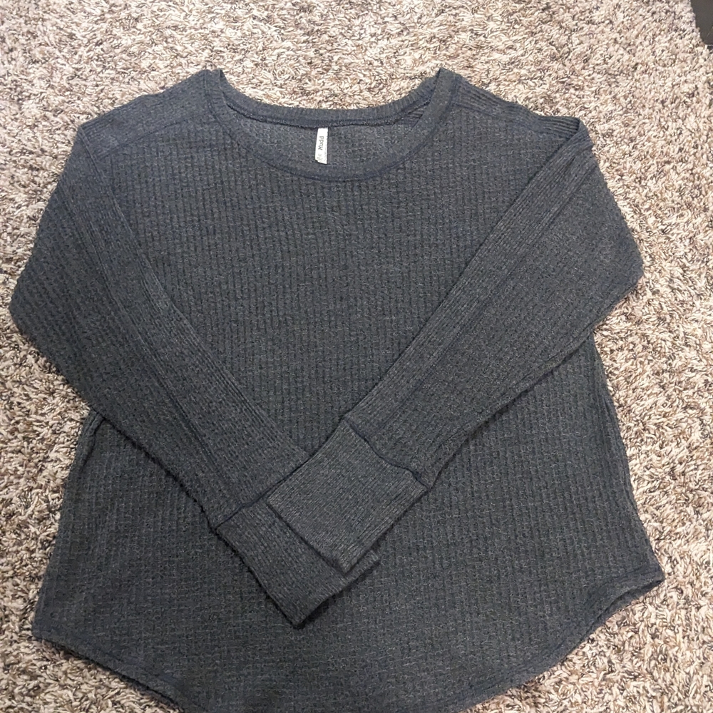 Mudd Dark Gray Long Sleeve Top